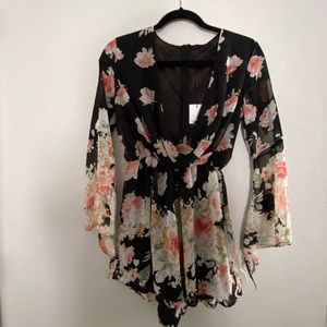 NWT- Beautiful Floral Romper